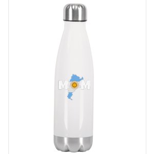 Argentinian Mom Argentina Mommy Funny Argentine Flag Stainless Steel Insulated Water Bottle