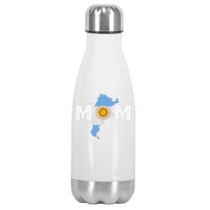 Argentinian Mom Argentina Mommy Funny Argentine Flag Stainless Steel Insulated Water Bottle