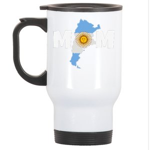 Argentinian Mom Argentina Mommy Funny Argentine Flag Stainless Steel Travel Mug