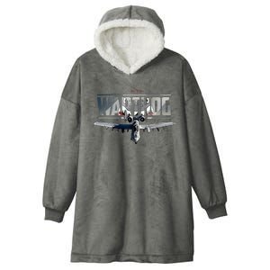 American Military Airplane Warthog Pilot Hooded Wearable Blanket