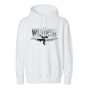 American Military Airplane Warthog Pilot Garment-Dyed Fleece Hoodie