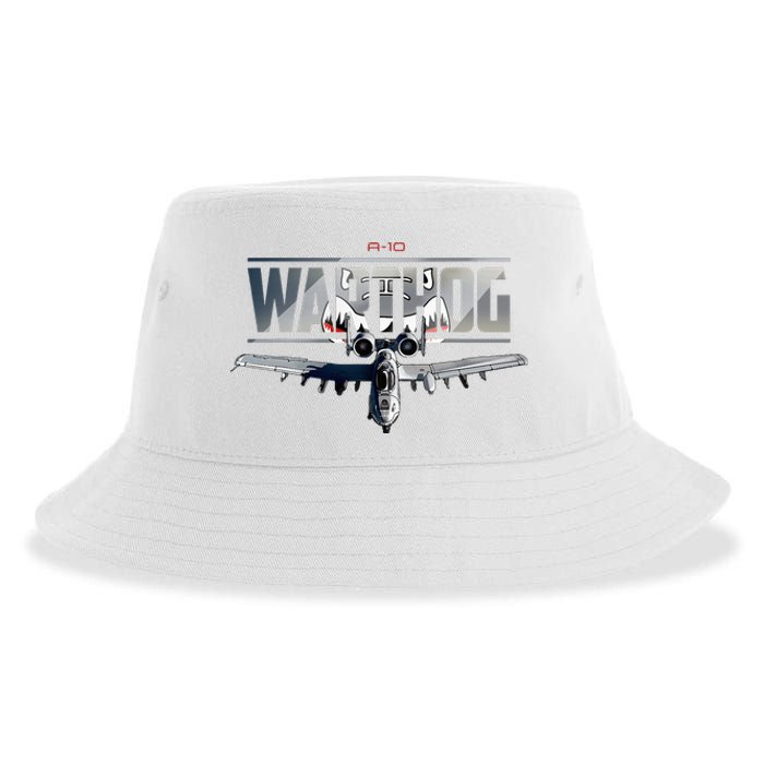 American Military Airplane Warthog Pilot Sustainable Bucket Hat