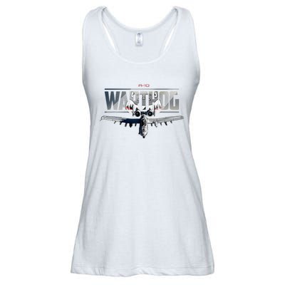 American Military Airplane Warthog Pilot Ladies Essential Flowy Tank