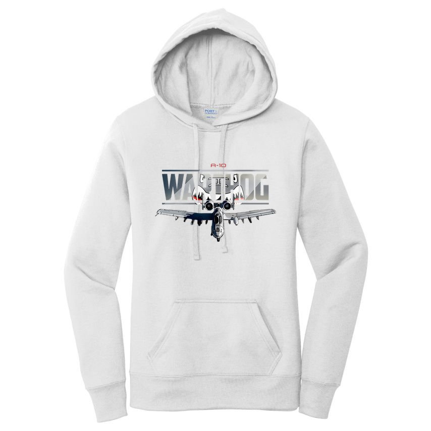 American Military Airplane Warthog Pilot Women's Pullover Hoodie