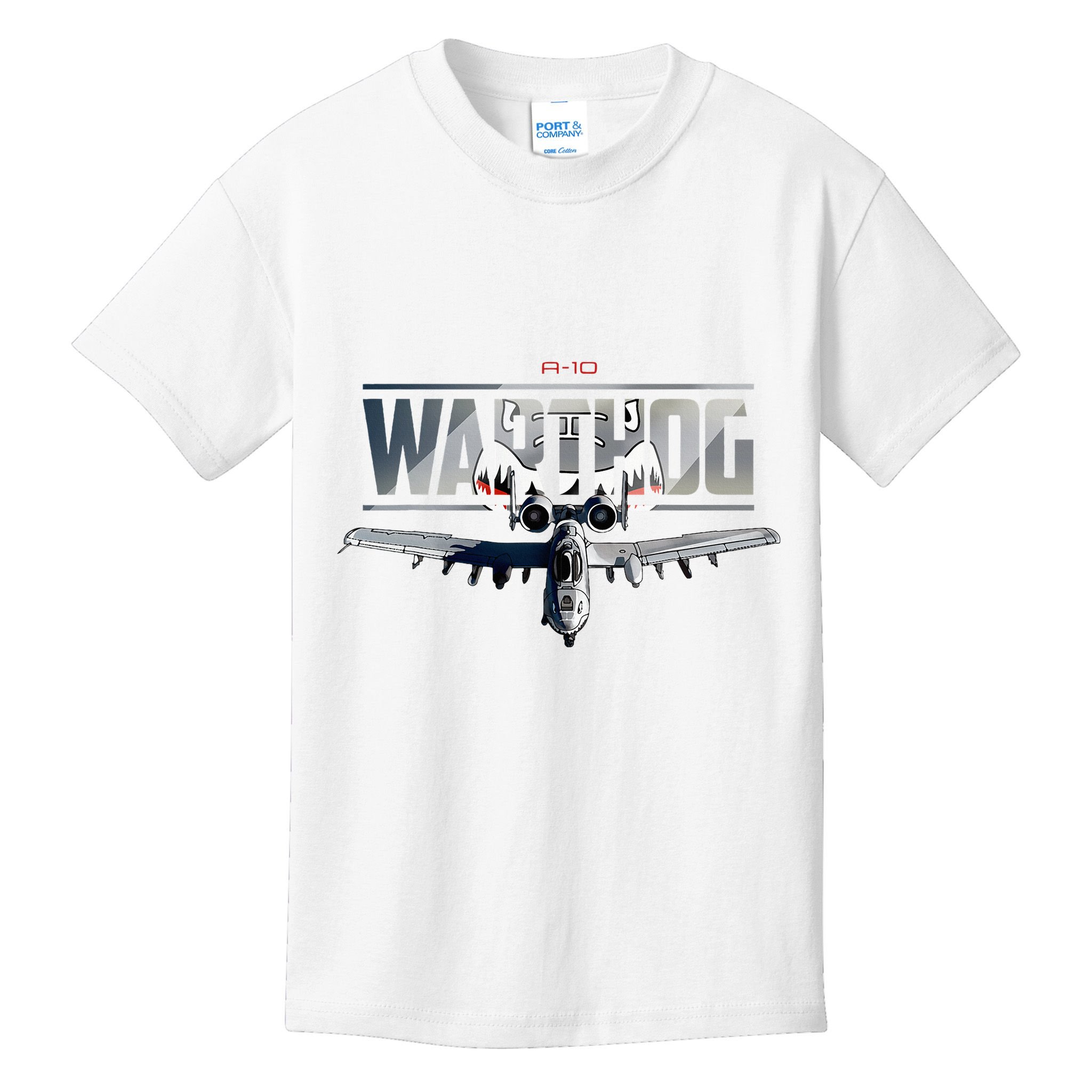 American Military Airplane Warthog Pilot Kids T-Shirt