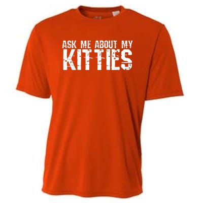 Ask Me About My Kitties Cooling Performance Crew T-Shirt