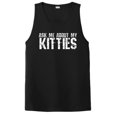 Ask Me About My Kitties PosiCharge Competitor Tank