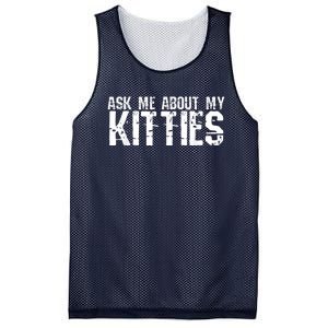 Ask Me About My Kitties Mesh Reversible Basketball Jersey Tank