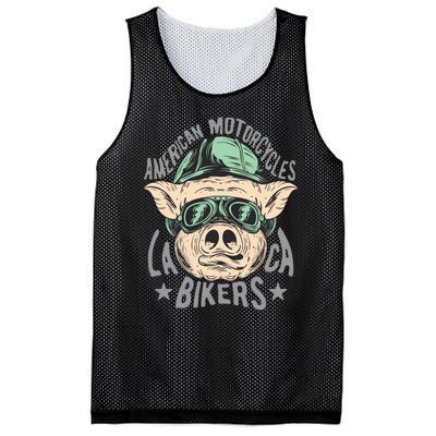 American Motorcycle Mesh Reversible Basketball Jersey Tank