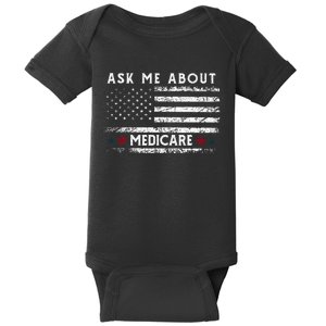 Ask Me About Medicare Health Insurance Consultant Agent Cool Baby Bodysuit