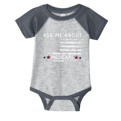 Ask Me About Medicare Health Insurance Consultant Agent Cool Infant Baby Jersey Bodysuit