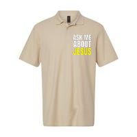 Ask Me About JESUS Christian Evangelism Christ N Grind Softstyle Adult Sport Polo