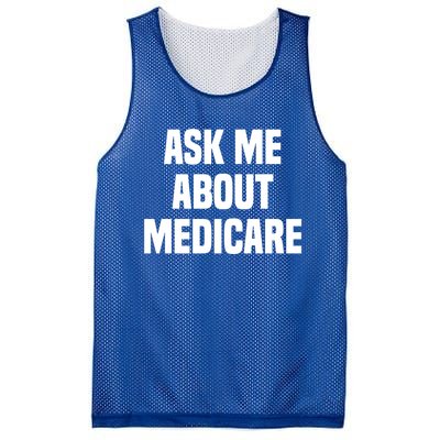 Ask Me About Medicare Insurance Broker Insurance Agent Gift Mesh Reversible Basketball Jersey Tank