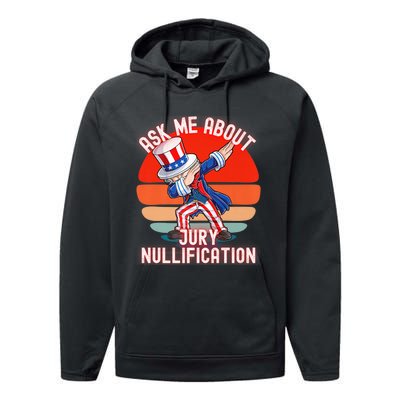 Ask Me About Jury Nullification Not Guilty Trial Juror Right Performance Fleece Hoodie