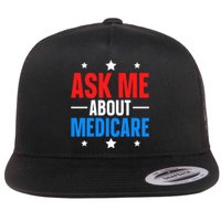 Ask Me About Medicare Flat Bill Trucker Hat