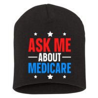 Ask Me About Medicare Short Acrylic Beanie