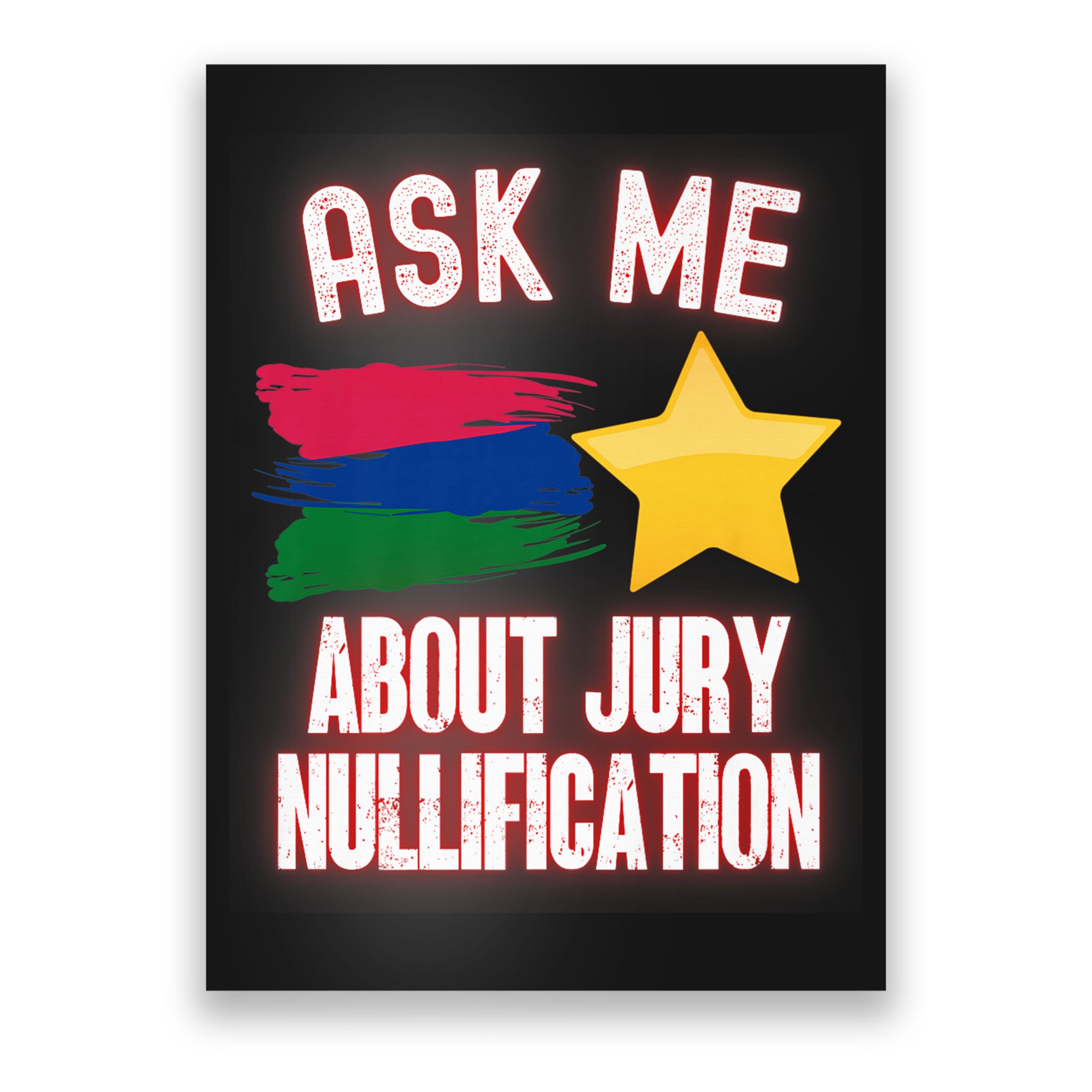 Ask Me About Jury Nullification Not Guilty Trial Juror Right Poster