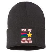 Ask Me About Jury Nullification Not Guilty Trial Juror Right Sustainable Knit Beanie