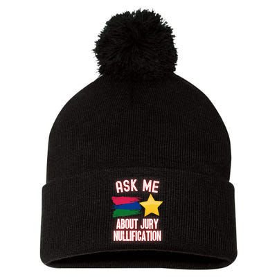 Ask Me About Jury Nullification Not Guilty Trial Juror Right Pom Pom 12in Knit Beanie