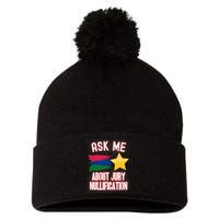 Ask Me About Jury Nullification Not Guilty Trial Juror Right Pom Pom 12in Knit Beanie