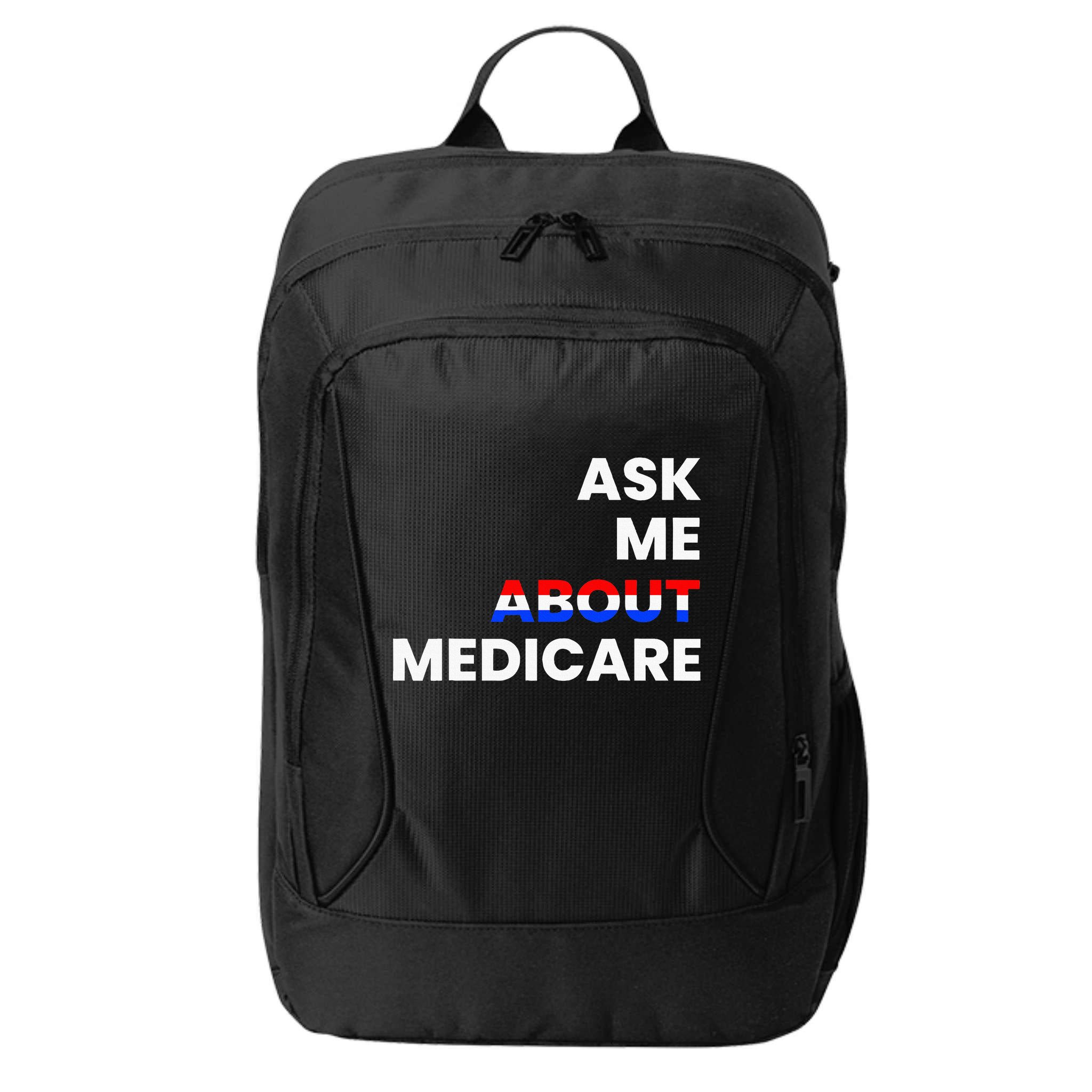 Ask Me About Medicare City Backpack