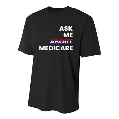 Ask Me About Medicare Youth Performance Sprint T-Shirt