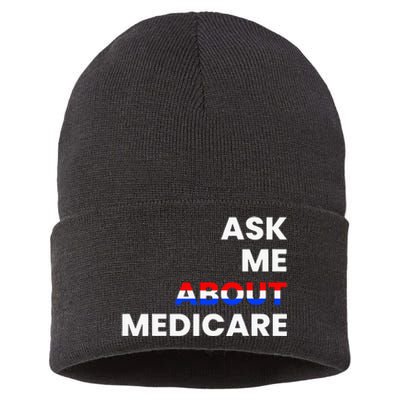 Ask Me About Medicare Sustainable Knit Beanie