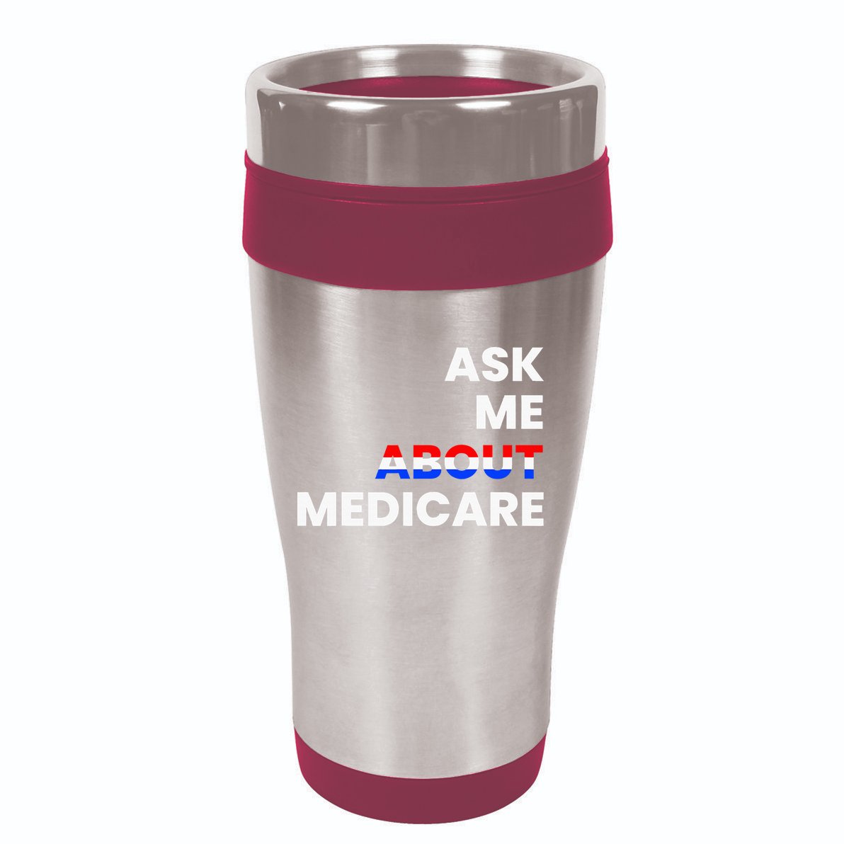 Ask Me About Medicare 16oz Travel Tumbler