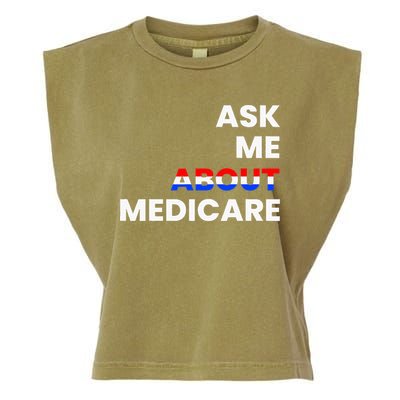 Ask Me About Medicare Garment-Dyed Women's Muscle Tee