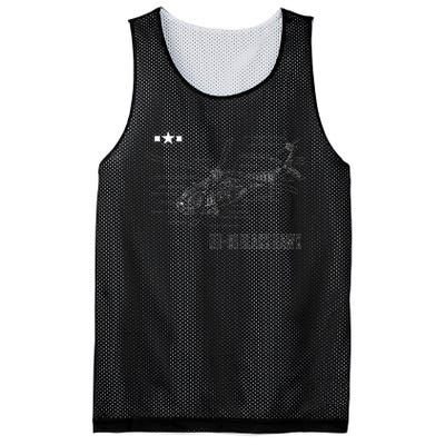 American Military Aircraft UH 60 Black Hawk Helicopter Mesh Reversible Basketball Jersey Tank