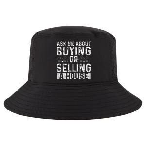 Ask Me About Buying Or Selling A House Real Estate Agent Cool Comfort Performance Bucket Hat