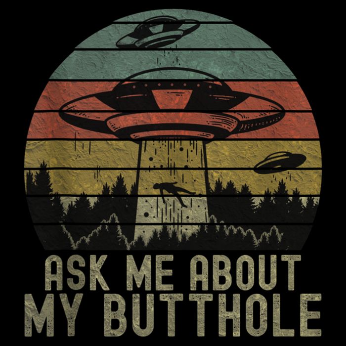 Ask Me About My Butthole Funny Retro Vintage Sunset Performance Shirt