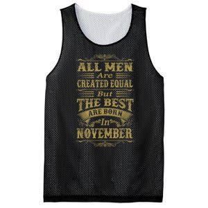 All M.En Are Created Equal But The Best Are Born In November Mesh Reversible Basketball Jersey Tank