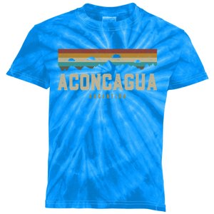 Aconcagua Mountains Argentina Hiking Outdoors Retro Gift Kids Tie-Dye T-Shirt