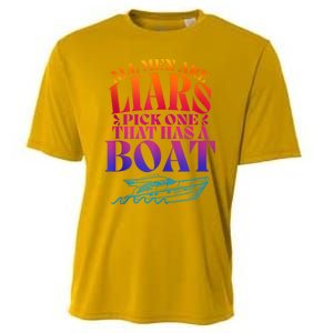 All Men Are Liars Pick One That Has A Boat All Men Are Liars Cooling Performance Crew T-Shirt