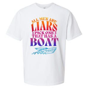 All Men Are Liars Pick One That Has A Boat All Men Are Liars Sueded Cloud Jersey T-Shirt