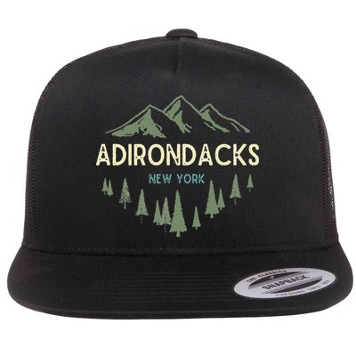 Adirondack Mountains Adirondacks New York Vintage Retro Flatbill Hat