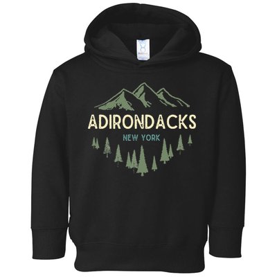 Adirondack Mountains Adirondacks New York Vintage Retro Toddler Hoodie