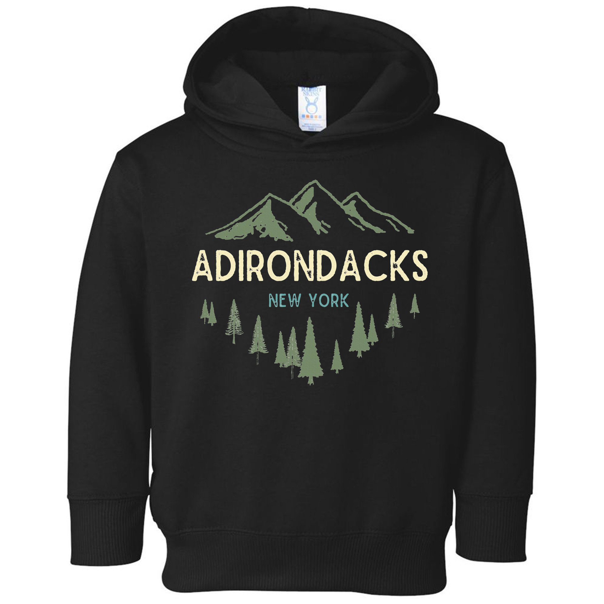 Adirondack Mountains Adirondacks New York Vintage Retro Toddler Hoodie
