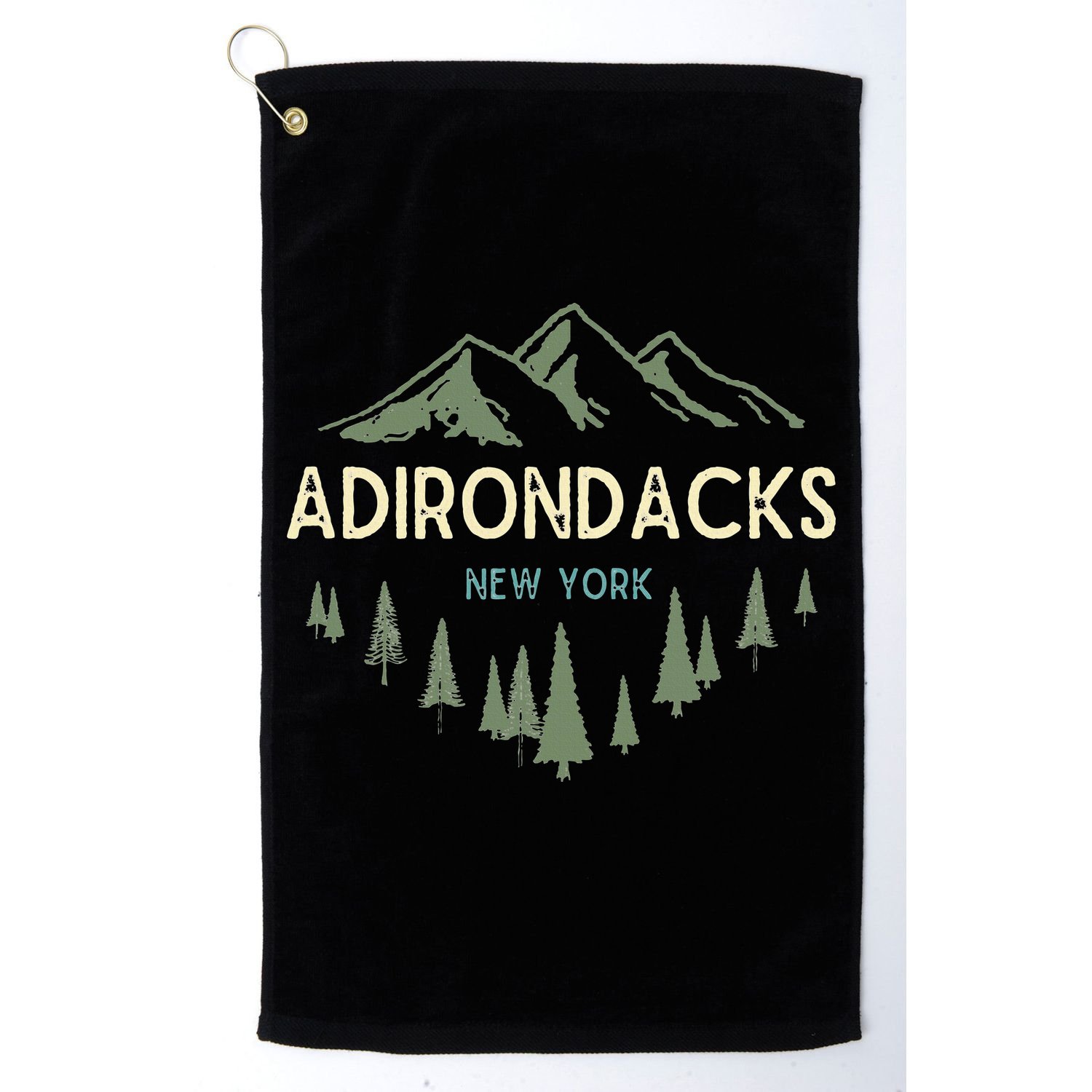 Adirondack Mountains Adirondacks New York Vintage Retro Golf Towel
