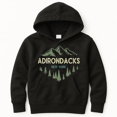 Adirondack Mountains Adirondacks New York Vintage Retro Kids Hoodie