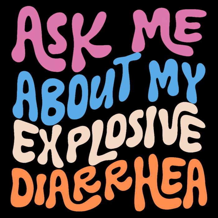 Ask Me About My Explosive Diarrhea Flat Bill Trucker Hat