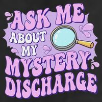 Ask Me About My Sarcastic Mystery Discharge Cool Comfort Performance Bucket Hat