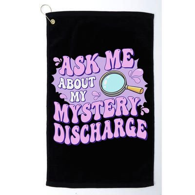 Ask Me About My Sarcastic Mystery Discharge Golf Towel
