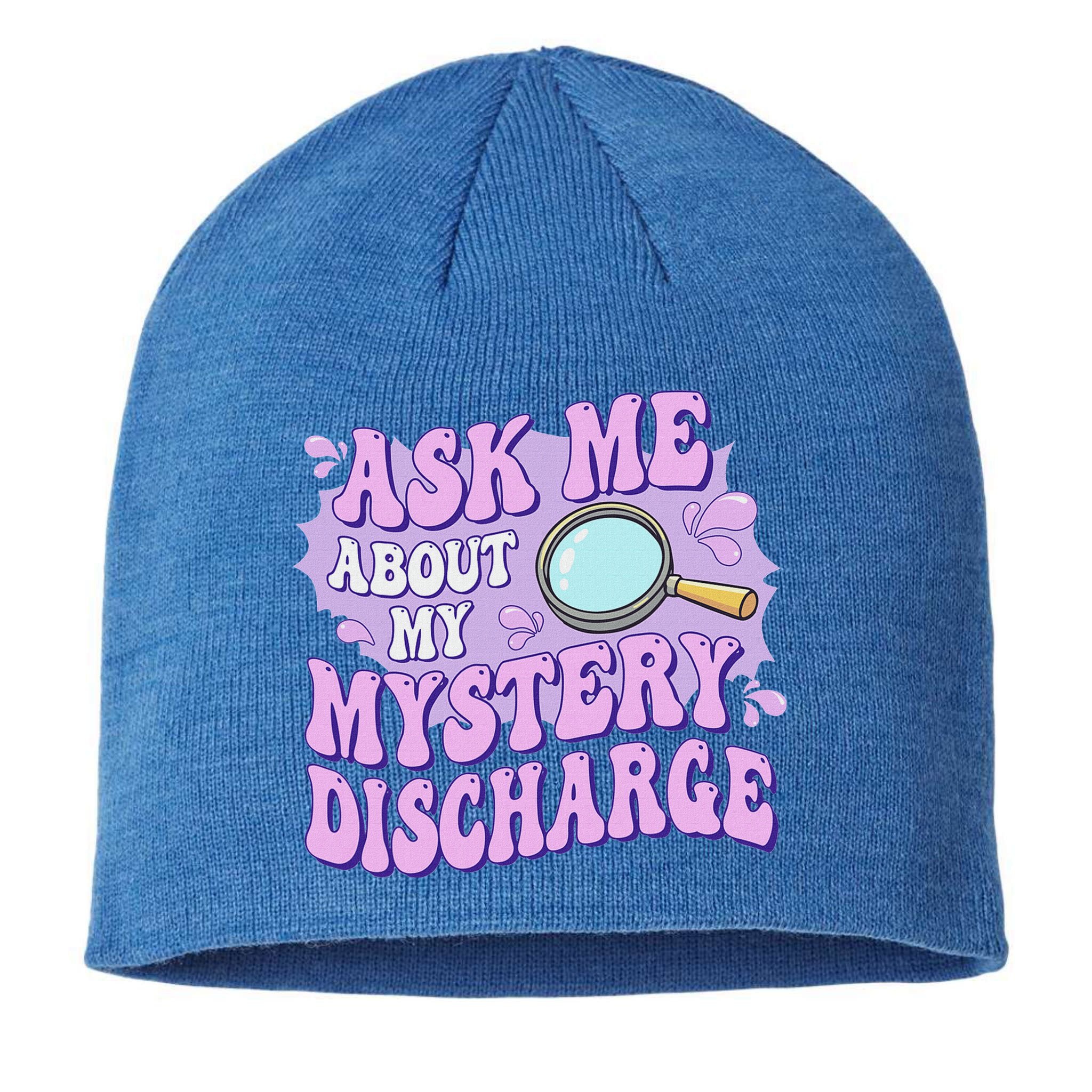 Ask Me About My Sarcastic Mystery Discharge Sustainable Beanie