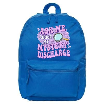 Ask Me About My Sarcastic Mystery Discharge 16 in Basic Backpack