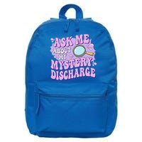 Ask Me About My Sarcastic Mystery Discharge 16 in Basic Backpack
