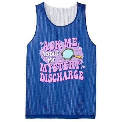 Ask Me About My Sarcastic Mystery Discharge Mesh Reversible Basketball Jersey Tank