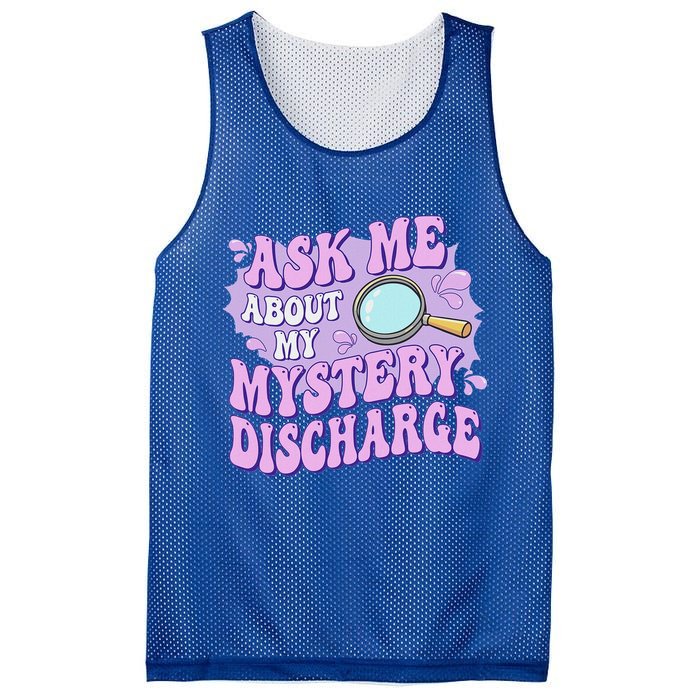Ask Me About My Sarcastic Mystery Discharge Mesh Reversible Basketball Jersey Tank