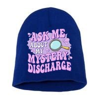 Ask Me About My Sarcastic Mystery Discharge Short Acrylic Beanie